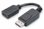 Digitus DP-HDMI A M/F černá / Redukce / DisplayPort - HDMI / 0,15 m / s blokováním (AK-340400-001-S)