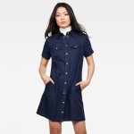 G-STAR Dress Tacoma slim Dress s\s dark blue