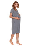 Dámská těhotenská košile 4348 grey - Doctornap šedá L