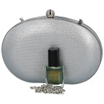 Luxusní dámské psaníčko Michelle Moon Geiza, stříbrné