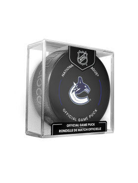Inglasco / Sherwood Puk Vancouver Canucks NHL Official Game Puck 2022-2023