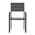 Zahradní sestava 156x78x74cm, polywood, šedá, AZS-B1656 GREY