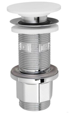 Sapho IMPALA umyvadlová výpust 5/4“, click clack, zátka Rockstone, bílá mat WA03451