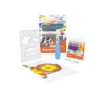 Peach Airbrush Set - PO150 / Sada foukací fixy + šablona (00511035)