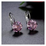 Náušnice Swarovski Elements Megan Rose, Růžová