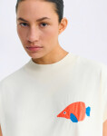 Tričko Thinking MU Volta trumpet patched Tee ECRU