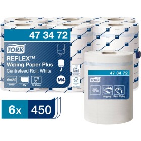 TORK Reflexní™ silný papír utěrky rozmazání 473472 Počet: 2700 ks - TORK Advanced Reflex Plus M4, 2 vrstvy, 6 x 150,8 m 473472