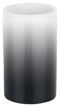 Spirella TUBE Gradient kelímek na kartáčky černo-bílý / keramika