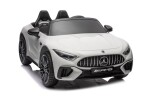 Mamido Elektrické autíčko Mercedes AMG SL63 4x200W 24V bílé EVA, ECO kůže