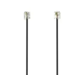 Hama 6P4C-6P4C černá / Telefonní kabel / 3 m (00201137)