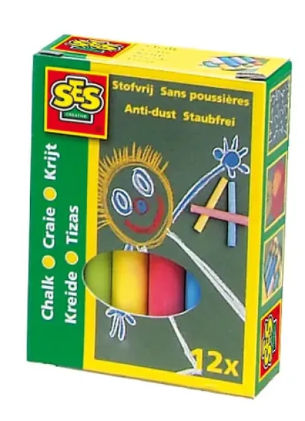 Křídy barevné 12ks