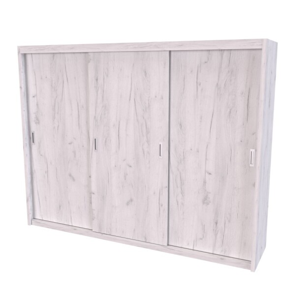 Nábytek Mikulík Skříň MIA XXL - bílý lesk, antracit, aj. ROZMĚR: (š/v/hl.) 240x210x60 cm