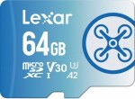 Lexar FLY High-Performance 1066x microSDXC 64GB / čtení: 160MBs / zápis: 60MBs / UHS-I U3 / Class 10 / V30 (LMSFLYX064G-BNNNG)