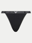 Dámské tanga 164282 4R221 00020 černé Emporio Armani