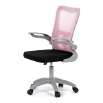 Dětská židle, výškově nastavitelná, růžová síťovina, KA-K2008 PINK