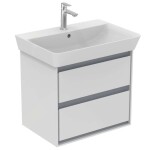 IDEAL STANDARD - Connect Air Umyvadlová skříňka 58x41x52 cm, lesklý bílý/matný světle šedý lak E1605KN