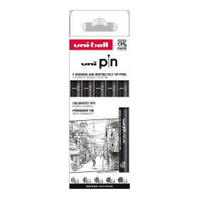 Uni PIN Classic sada linerů černá 5 ks 0,2-1,0 mm