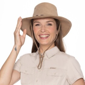 Bushman Pánský a dámský kožený klobouk One Ten, khaki L