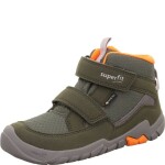 Dětské celoroční tenisky Superfit barefit TRACE GTX Green/Orange 1-006042-7000 - 32