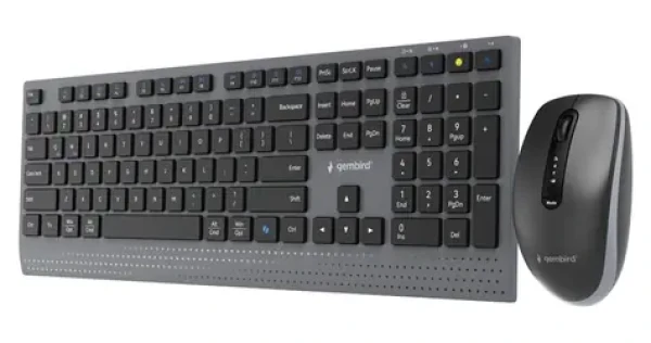 Gembird KBS-WPS-02 / Bezdrátová sada klávesnice a myši / 2,4GHz + Bluetooth / US rozložení kláves (KBS-WPS-02)