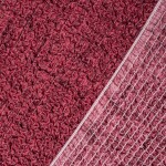 Bielastické potahy VITTORIA bordó křeslo s dřevěnými rukojeťmi (š. 40 - 70 cm)