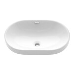 INVENA - Umyvadlo na desku NIKE 60 cm oval CE-28-060-W