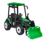 Mamido Dětský elektrický traktor MEGA D68 24V s přívěsem zelený