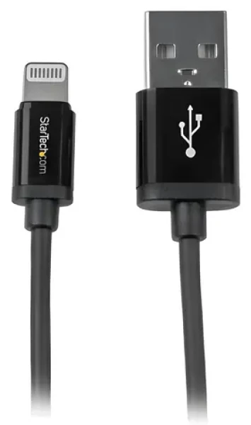 StarTech černá / Datový kabel / USB-A na Lightning / 1 m (USBLT1MB)