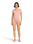 Dámské merino tričko s krátkým rukávem ICEBREAKER Wmns Siren SS Sweetheart, Blush velikost: M
