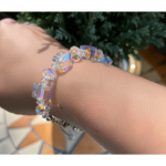 Royal Fashion pozlacený náramek Swarovski DBS0121-WG
