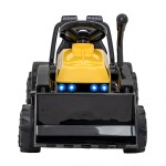 Mamido Dětský elektrický traktor G320 s radlicí žlutý