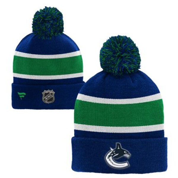 Outerstuff Dětská zimní čepice Vancouver Canucks NHL Cuffed Beanie With Pom
