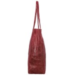 Módní dámská kožená kabelka na rameno Naysa, červená