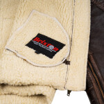 Pánská Kožená Bunda BomberFur D’vine Brixton Hnědá Velikost: XS