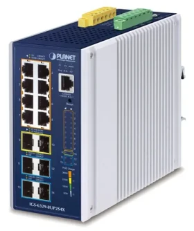 Planet IGS-6329-8UP2S4X / Switch průmyslový / L3 / 8x 1Gb RJ-45 / 2x 2.5Gb SFP / 4x 10Gb SFP+ / PoE 802.3bt 360W (IGS-6329-8UP2S4X)