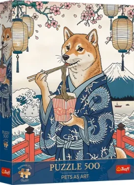 TREFL Puzzle Premium Plus Pets as Art: Shibina nudlová meditace