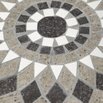 Zahradní set 1+2, kov, keramická mozaika, šedá, US1500 SET