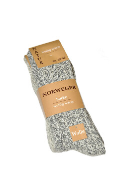 Pánské ponožky A'2 model 17678738 WiK Barva: melanžově šedá, Velikost: