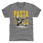 Pánské tričko Boston Bruins David Pastrnak #88 Pasta Scores WHT 500 Level Grey Velikost: