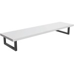 CERANO Deska pod umyvadlo Navira Pro + 2+1 podpěrná konzole - bílá matná - 160x46x3,6 cm - 6061178