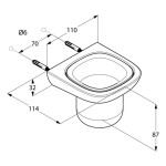 KLUDI - Amba Pohárek na kartáčky a pastu s držákem, bílá/chrom 5397505