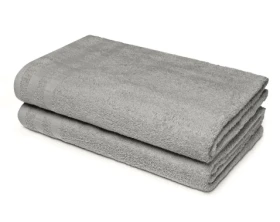 Velká osuška Miami 100x150 cm, stříbrná