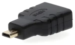 Nedis černá / Adaptér HDMI - micro HDMI / pozlacené konektory / přímý (CVGB34907BK)