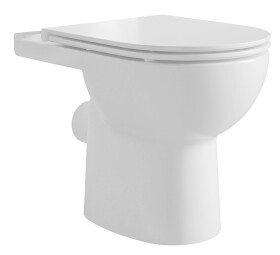 AQUALINE - TAVON WC kombi mísa, Rimless, 61x35,5 cm, zadní odpad, bílá PB106-111