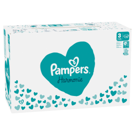 Pampers Harmonie Plenky Velikost 3, 186 Plenek, 6kg-10kg