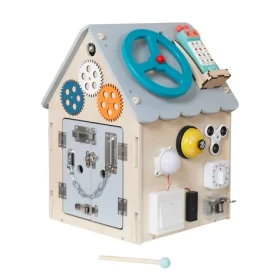 2Kids Toys Activity board Domeček šedá