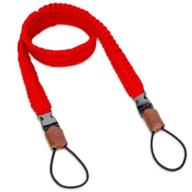 C-ROPE Traveler Bright Red / Popruh na fotoaparát / Paracord / 125 cm / nosnost 50 kg (CRP-TRL-125-BRR)