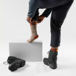 Unisex merino turistické ponožky SMARTWOOL Mountaineer Maximum Cushion Tall Crew So, Fossil velikost: 46-49 (XL)