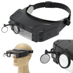 Verk Group Náhlavní lupa s 2x LED světlem a až 11x přiblížením