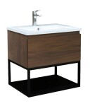 Koupelnová skříňka s umyvadlem SAT B-Way 59x30x45 cm ořech mat BWAY60NUTU BWAY60NUTU